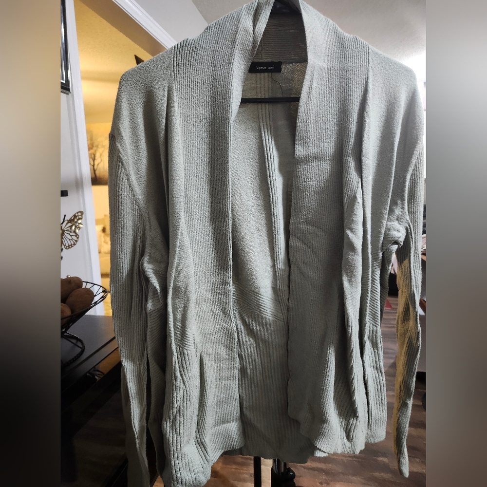 Vince Women's Light Gray Cardigan